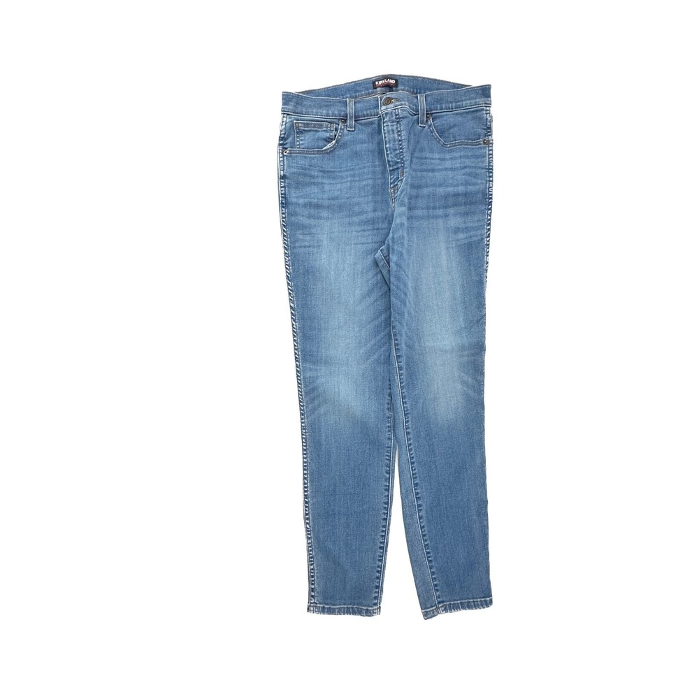 Kirkland Skinny Fit High Rise Women's size 14 Medium Wash Blue Denim Jeans